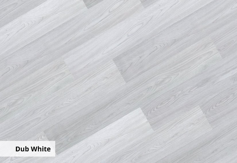 Vinylová SPC rigidní podlaha DUB WHITE s integrovanou podložkou