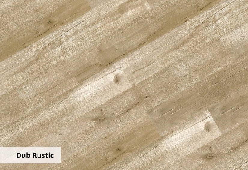 Vinylová SPC rigidní podlaha DUB RUSTIC s integrovanou podložkou